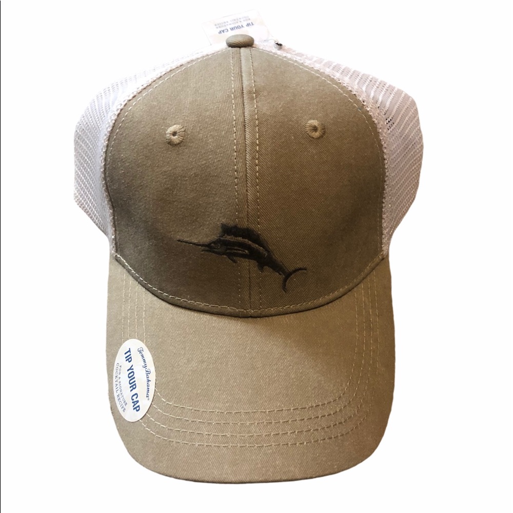 🆕 Tommy Bahama Marlin Logo Trucker Hat
